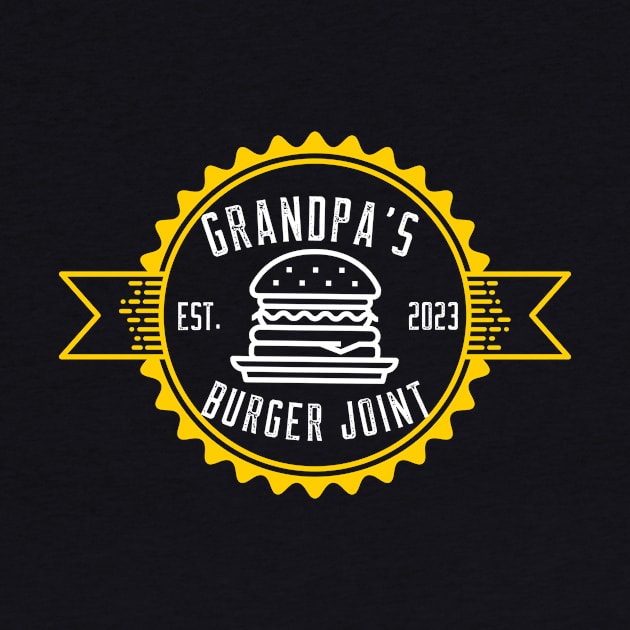 Grandpa's Burger Joint Gold Design by Preston James Designs